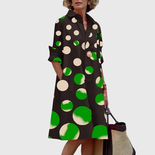 Przytula™ | Paige  Stylowa Sukienka z Kieszeniami