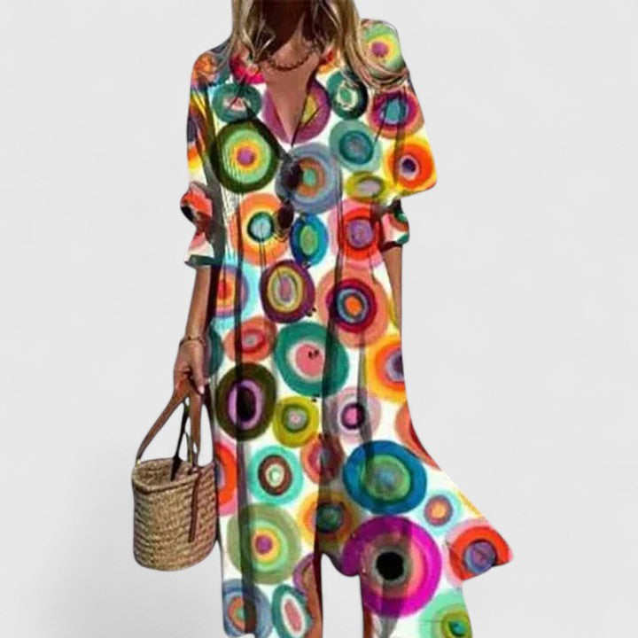 Przytula™ | Paula  Elegancka Boho Sukienka