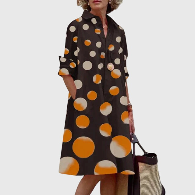 Przytula™ | Paige  Stylowa Sukienka z Kieszeniami