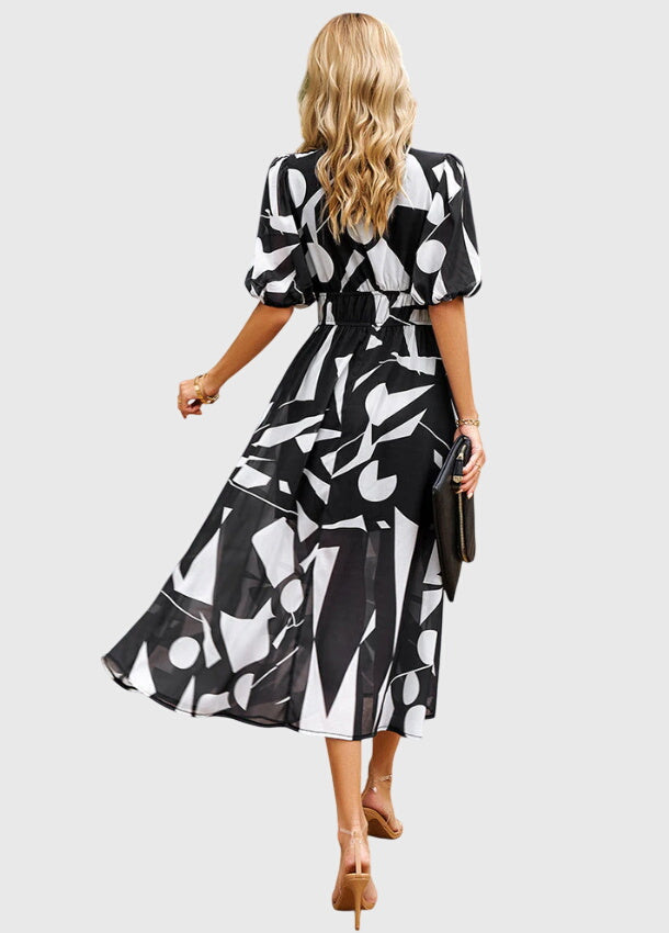 Przytula™ | Merlin  Modelująca Kwiatowa Sukienka Midi