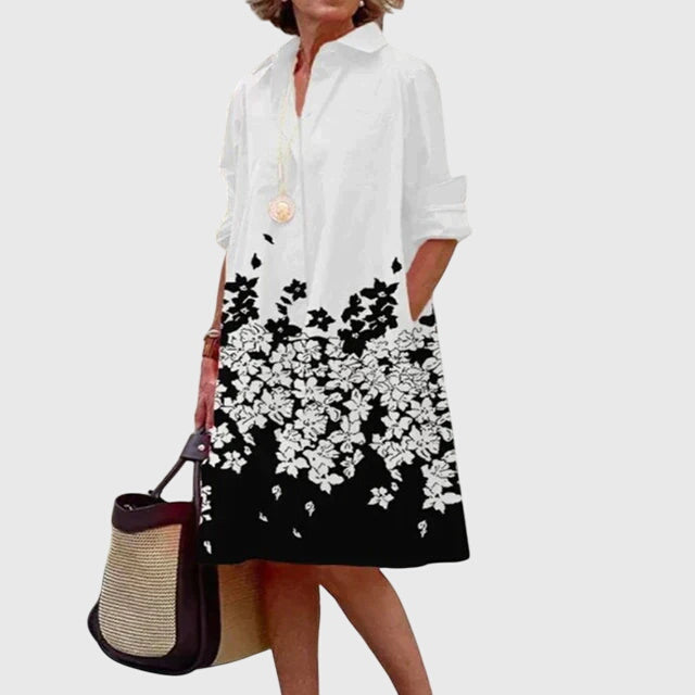 Przytula™ | Paige  Stylowa Sukienka z Kieszeniami