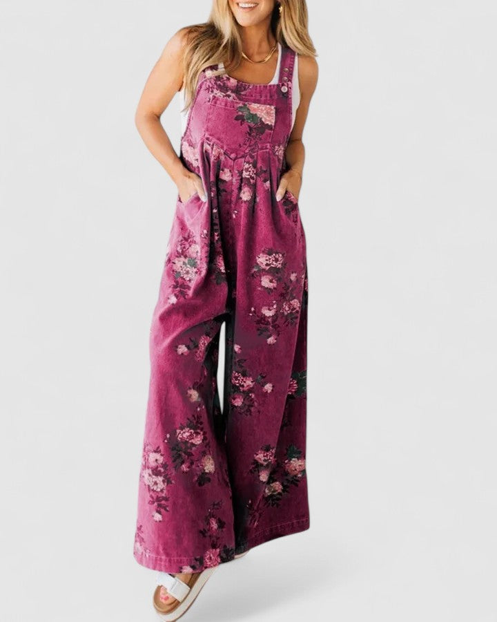 Przytula™ | Mona  Elegancki Dżinsowy Ogrodniczki