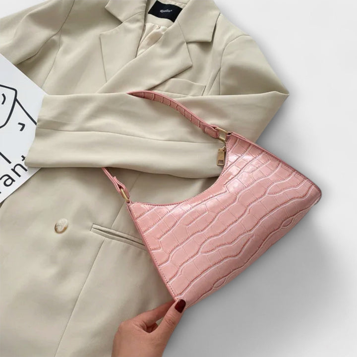 Przytula™ | Olivia  Lśniąca Skórzana Torba