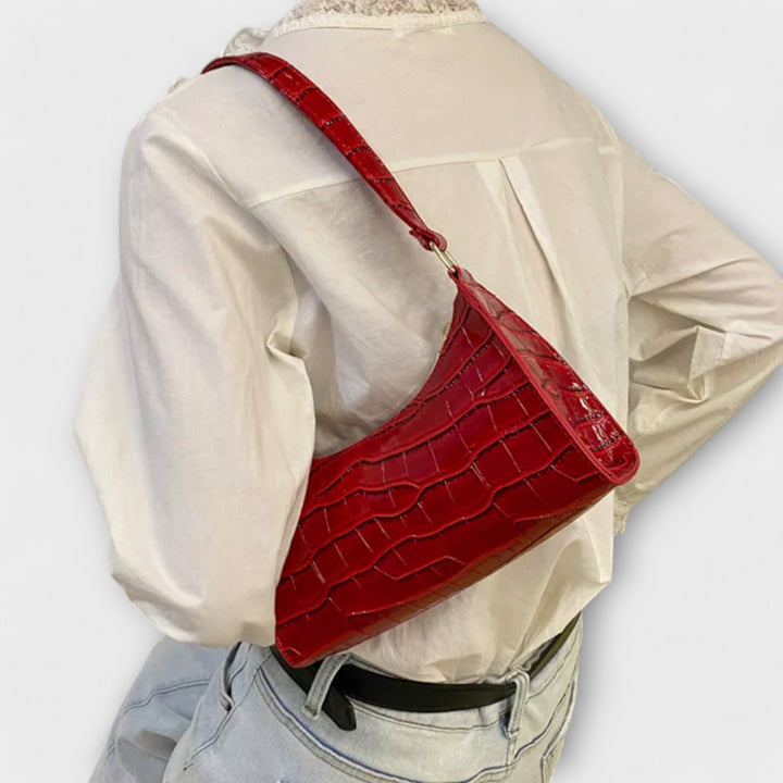 Przytula™ | Olivia  Lśniąca Skórzana Torba