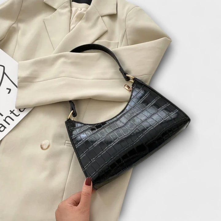 Przytula™ | Olivia  Lśniąca Skórzana Torba