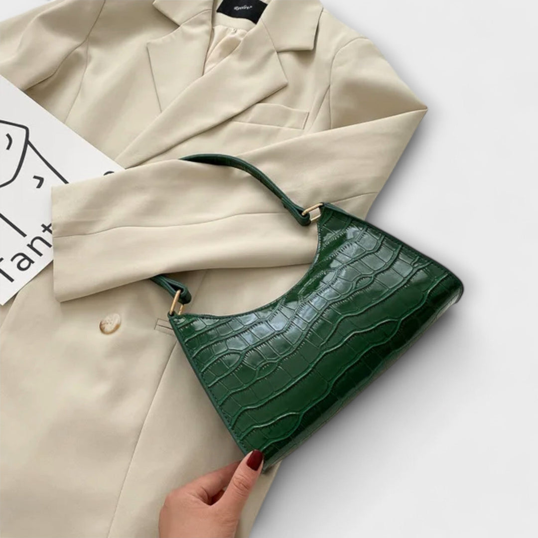 Przytula™ | Olivia  Lśniąca Skórzana Torba