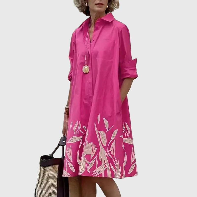 Przytula™ | Paige  Stylowa Sukienka z Kieszeniami