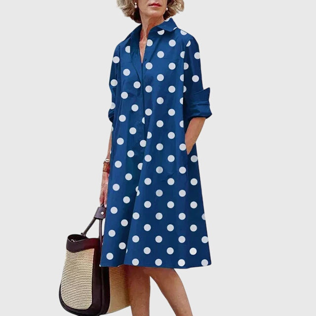 Przytula™ | Paige  Stylowa Sukienka z Kieszeniami