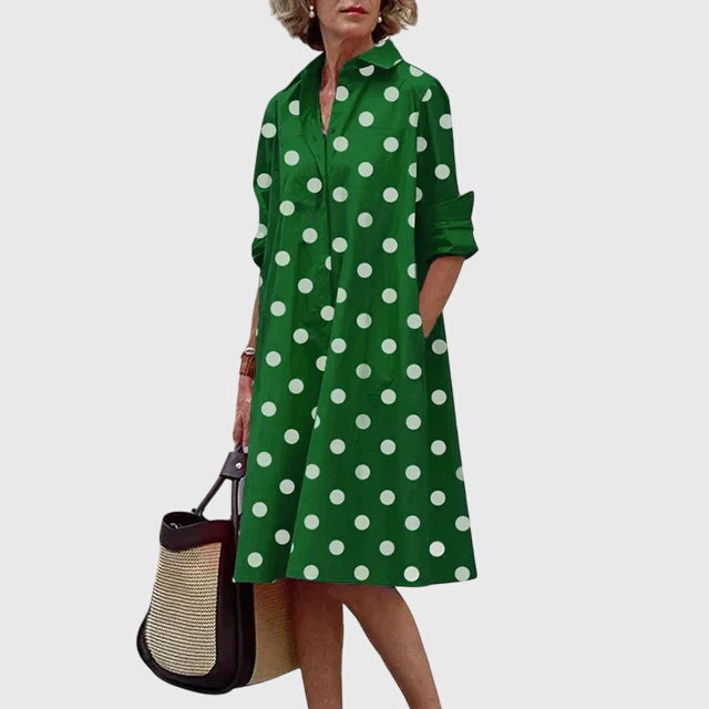 Przytula™ | Paige  Stylowa Sukienka z Kieszeniami