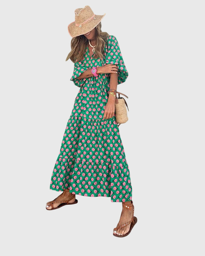 Przytula™ | Sarah  Boho Maxi Sukienka