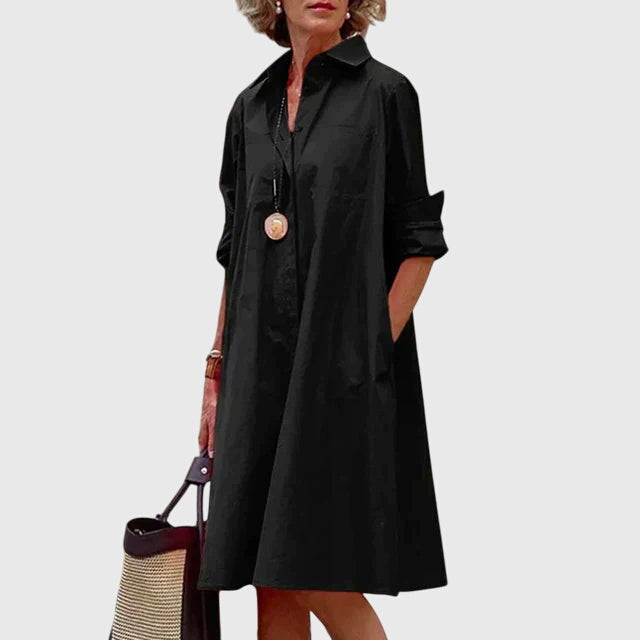 Przytula™ | Paige  Stylowa Sukienka z Kieszeniami