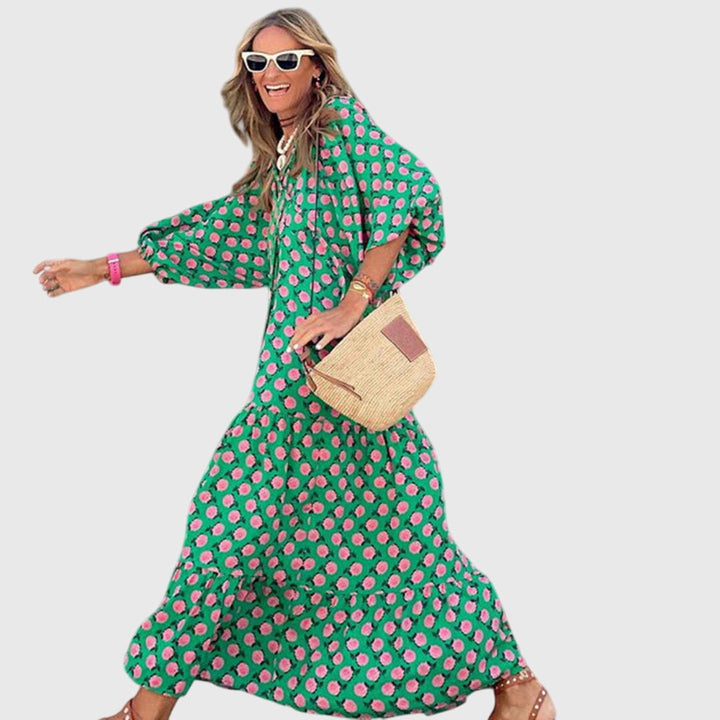 Przytula™ | Sarah  Boho Maxi Sukienka